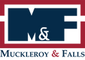 Muckleroy & Falls logo featuring navy 